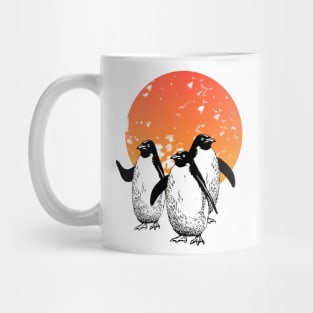 Funny penguins in the sun Mug